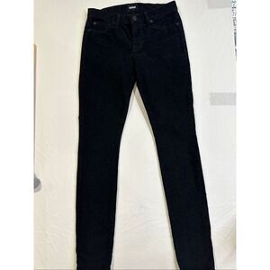 Hudson Mid Rise Skinny Black Corduroy Pants/Jeans, Size 24